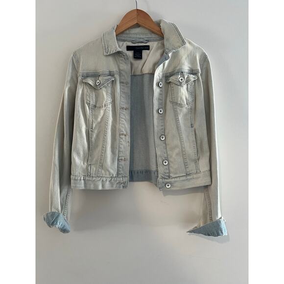 Vintage Calvin Klein Jeans Denim Jacket Lightwash Cotton Viscose Size Small - Picture 1 of 7